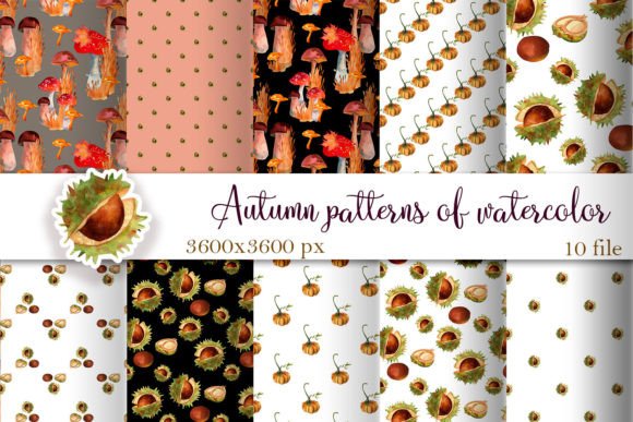 Download Pumpkins &amp; Fall Digital Papers, Autumn - Digital papers Collection