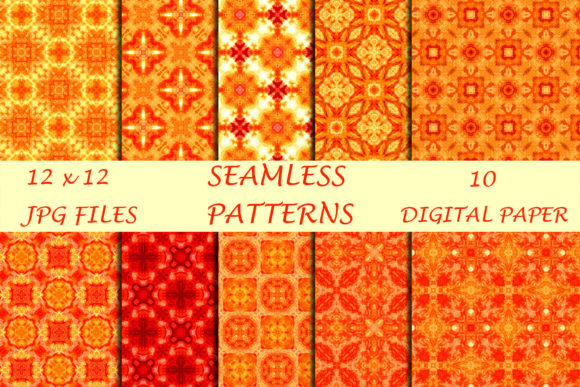 Download Orange Geometric Digital Papers - Digital papers Collection