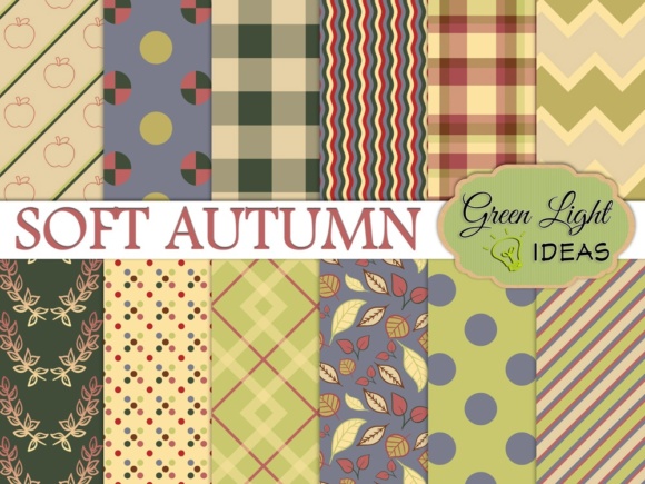 Download Soft Autumn Digital Papers - Digital papers Collection