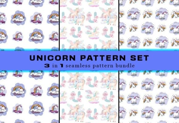 Download Unicorn Seamless Pattern Digital Papers - Digital papers Collection
