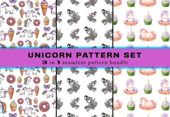 Download Unicorn Seamless Pattern Digital Papers - Digital papers Collection