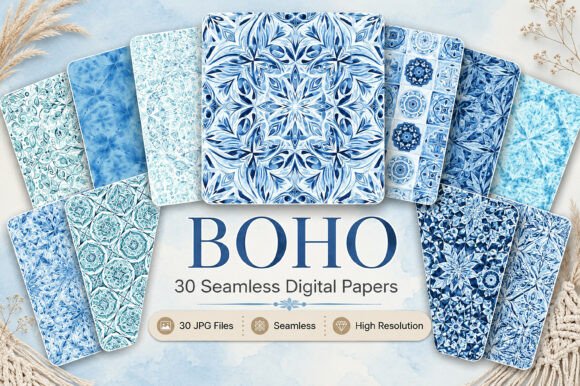 Download Boho Digital Papers - Premium Resources