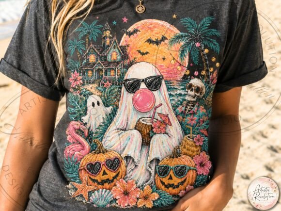 Download Summerween Ghost PNG Beach Halloween Png - Premium Resources
