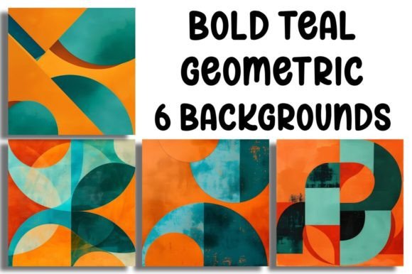 Download Bold Teal Geometric Backgrounds - Geometric backgrounds Collection