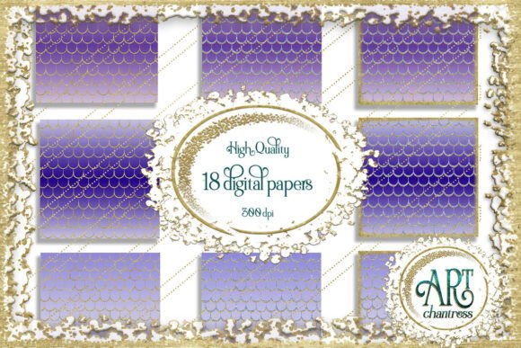 Download Mermaid Scale Tail Violet Digital Papers - Digital papers Collection
