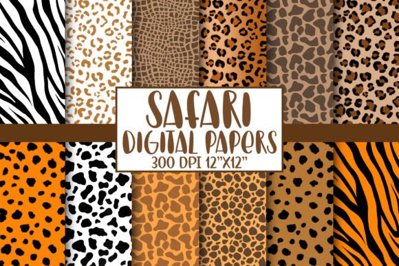 Download Safari Animal Print Digital Papers - Digital papers Collection