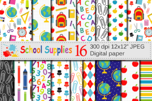 Download Back to School Digital Papers - Digital papers Collection