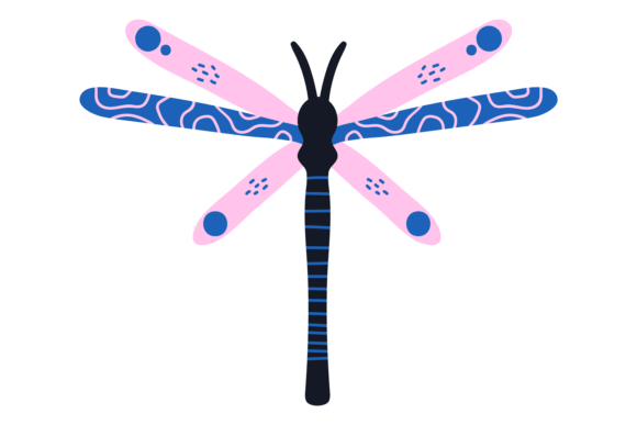 Download Dragonfly in Ethnic Tribal Style. Decora - Ethnic tribal Collection