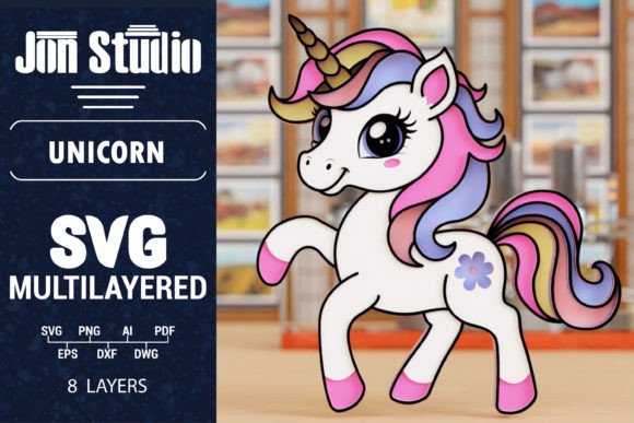 Download 3D Unicorn SVG Laser Cut Papercut File - Unicorn svg Collection