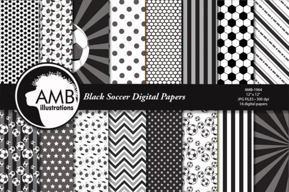 Download Black Soccer Digital Papers&nbsp; - Digital papers Collection