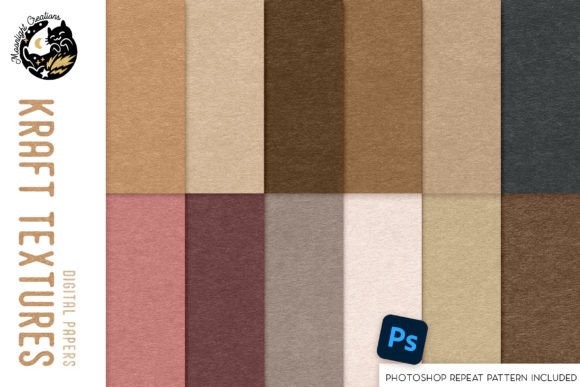 Download Kraft Digital Papers and Photoshop Patterns - Digital papers Collection
