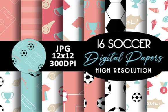 Download Pastel Pink Soccer Digital Papers - Digital papers Collection