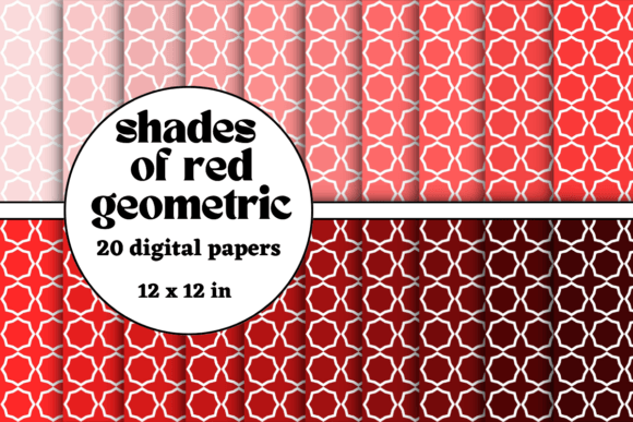 Download Shades of Red Geometric Digital Papers - Digital papers Collection