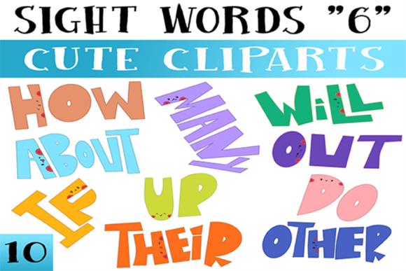 Download Sight Words Clipart for Commercial Use - Commercial use Collection
